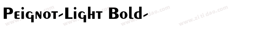 Peignot-Light Bold字体转换